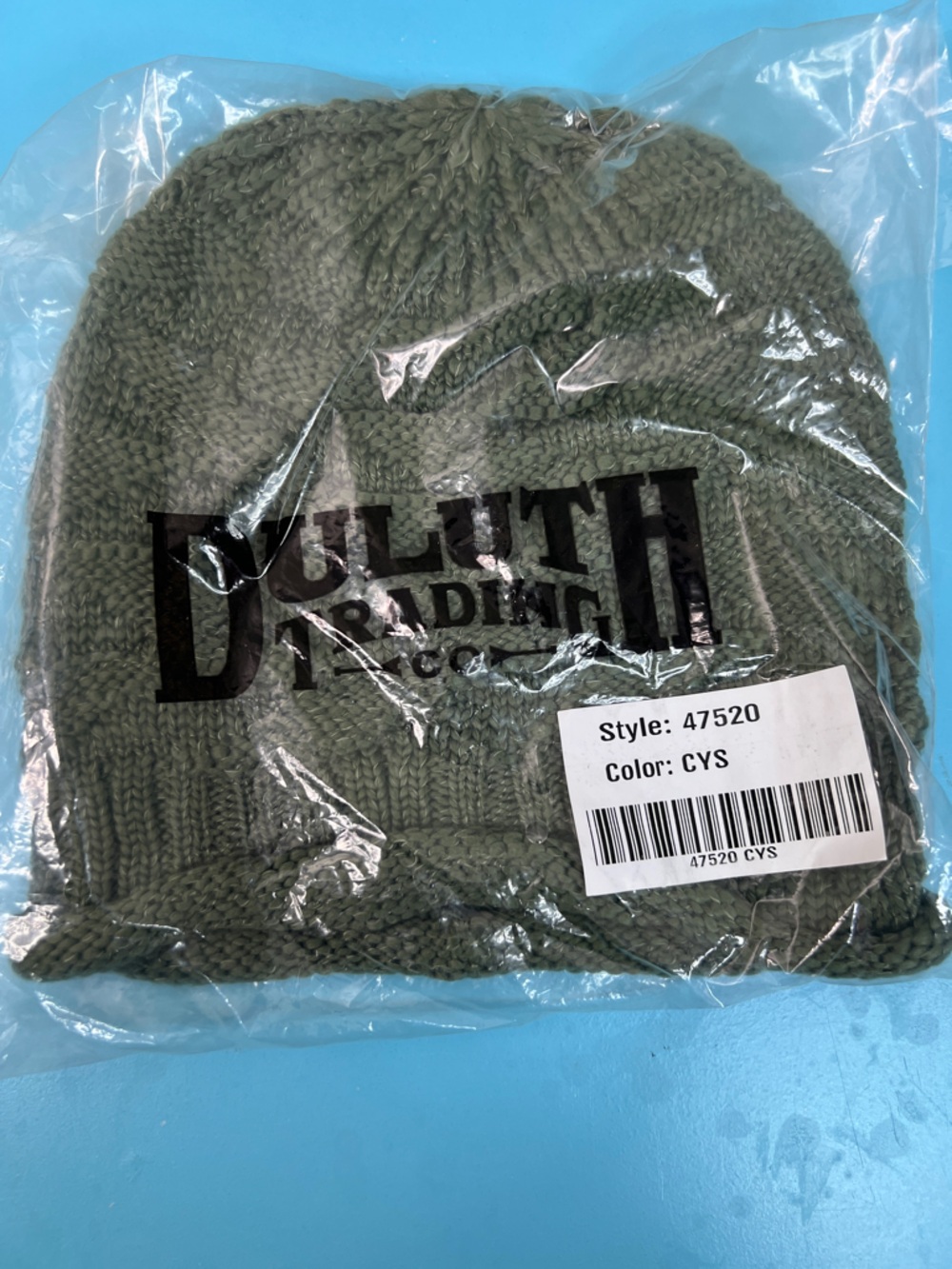 Duluth Trading Color Olive Green Women’s Slouchy Knit Beanie Cap